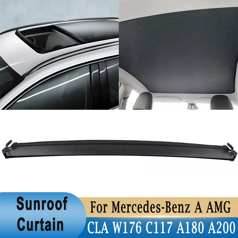 Panoramic Sunroof Curtain Skylight Sunshade Cover for Mercedes-Benz A AMG W176 CLA C117 A180 A200 2013-2018 Sunroof Window Shade