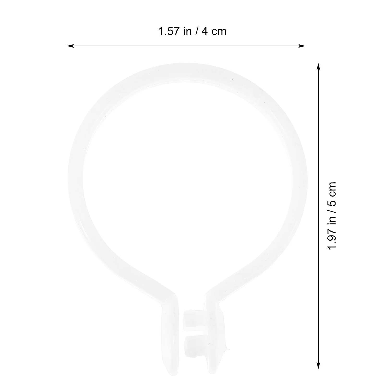 

30Pcs Plastic Curtain Rings Heavy Duty Roman Rod Hanging Rings for Curtains Drapery Accessories Household Bathroom Curtain