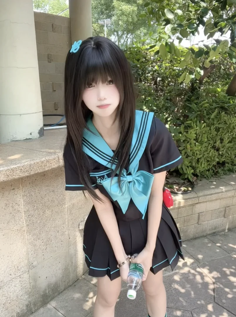 ナナ制服オリジナル和風学生服セットアニメボーカロイド初音ミクセーラースーツ半袖ショートスカート