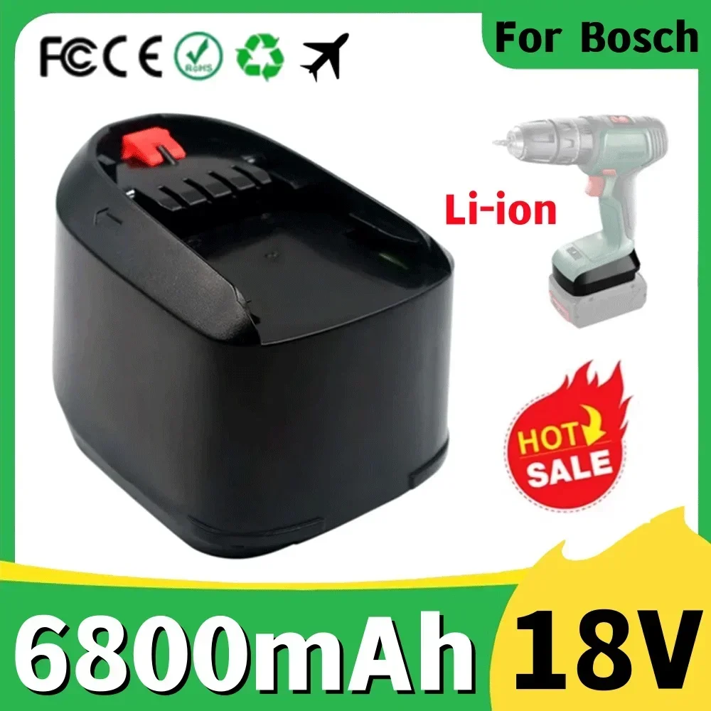 

6800mAh For Bosch PBA Rechargeable Battery 18V For Bosch Power Tools AL1880CV AL1810CV AL18815CV AL1830CV Replacement Battery