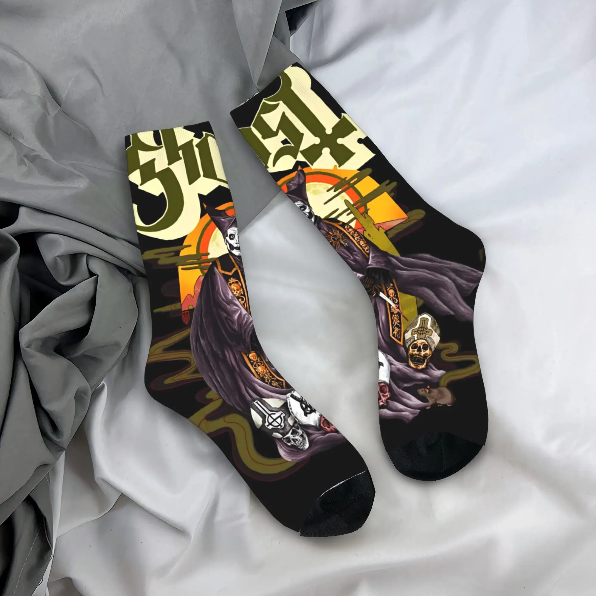 

Rock Band Heavy Metal Ghost Stockings Elegant Socks Men High Quality Socks Autumn Skateboard Anti Sweat Socks Birthday Present