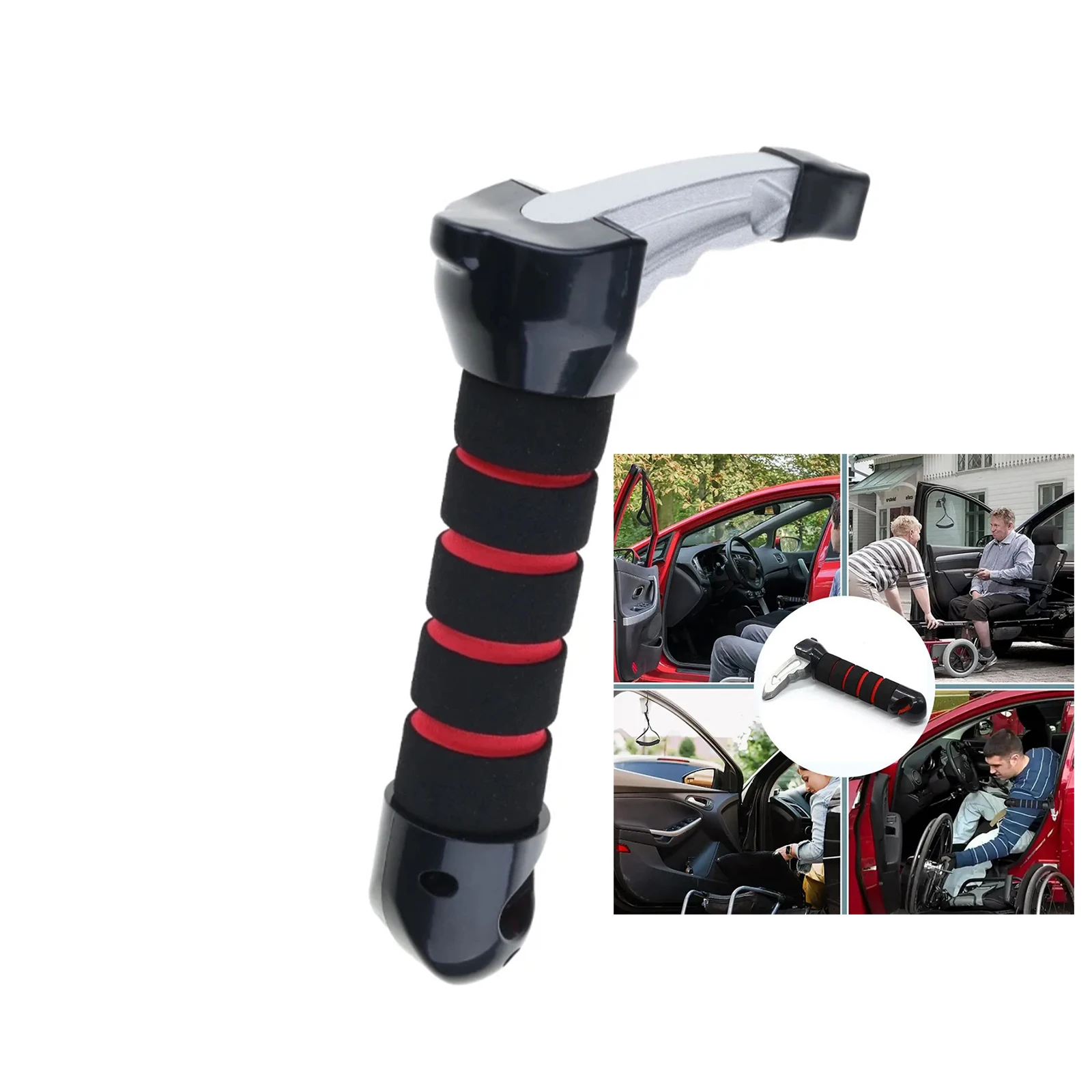 

Car Door Assist Handle Car Door Handle for Elderly Handicapped Car Window Breaker Multifunctional Emergency Escape Tool