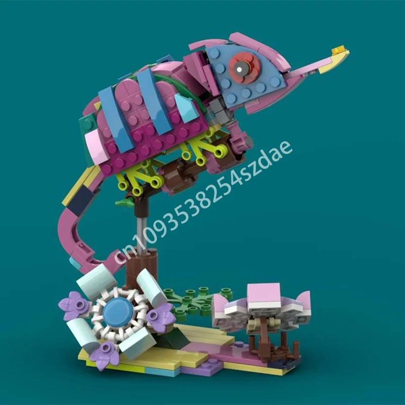 

199pcs MOC Chameleon Building Blocks DIY creativity STEM idea Christmas toy Gift Constructing Plastic Educational Creative