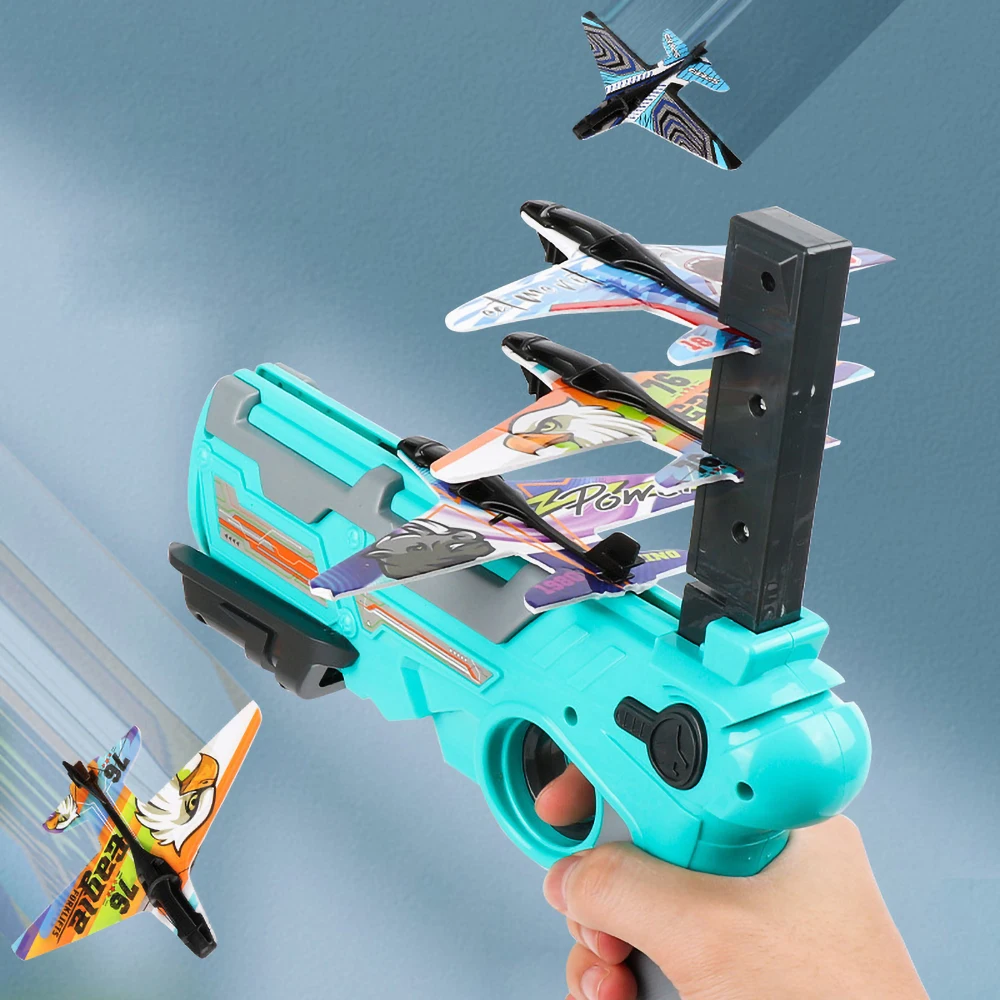 

Airplane Launcher Bubble Catapult Plane Children Outdoor Toy Hand Throwing Launcher for Children Plane Game Outdoor Sport Toys