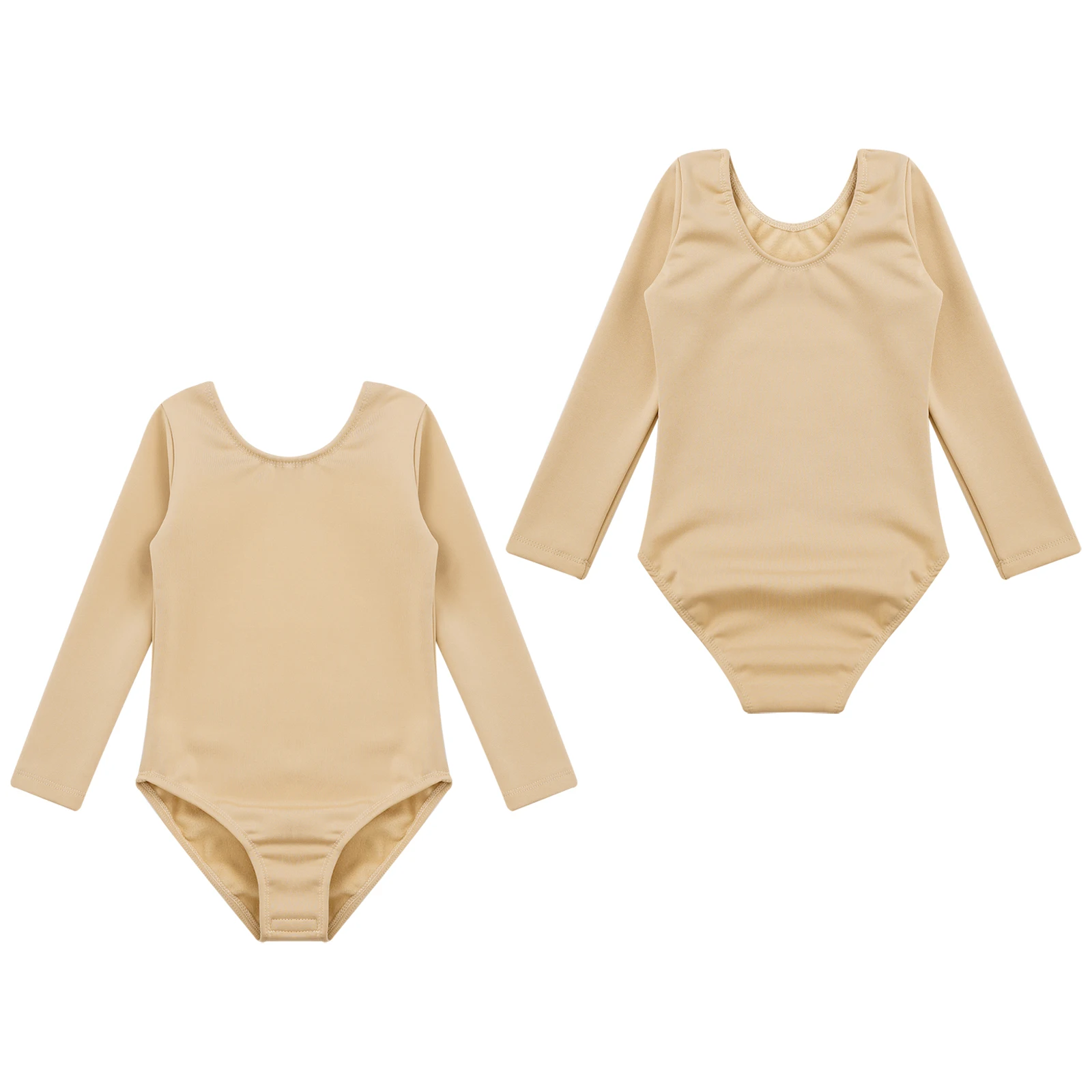 ชุดบอดี้สูทบัลเลต์เด็กผู้หญิง แขนยาว บุขนกำมะหยี่ สำหรับนักเต้น ชุดยิมนาสติก ชุดฝึกซ้อมเต้น ชุดวอร์มอัพ