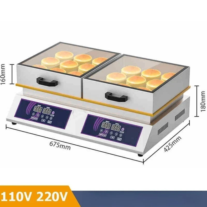 110V 220V Commercial Digital Display Souffle Machine Fluffy Japanese Souffle Pancakes Maker Work Tool