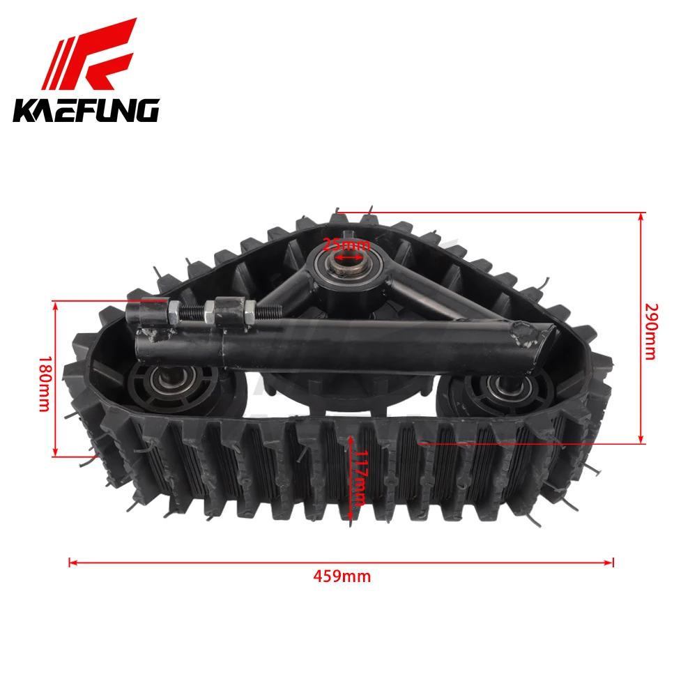 ATV Snow Track Go Kart modifiziertes ATV modifiziertes Schneeschlitten Auto Dreiecksschuhe Rad Reifen Sand Schneemobil Track Kit – Detail 6
