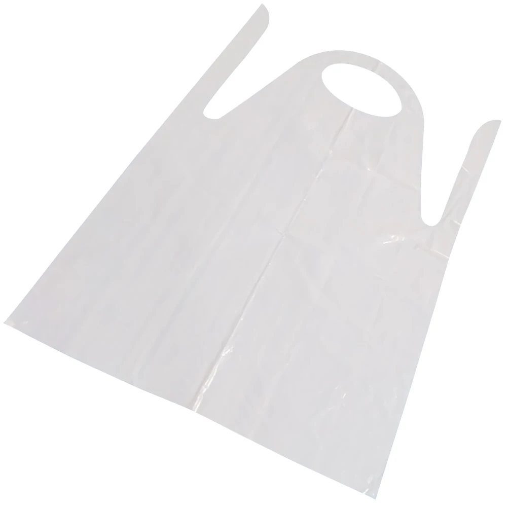 

20pcs Disposable Pe Aprons Waterproof Plastic Kitchen Apron For Cooking Hotpot Picnic Lightweight Portable Safety Apron For