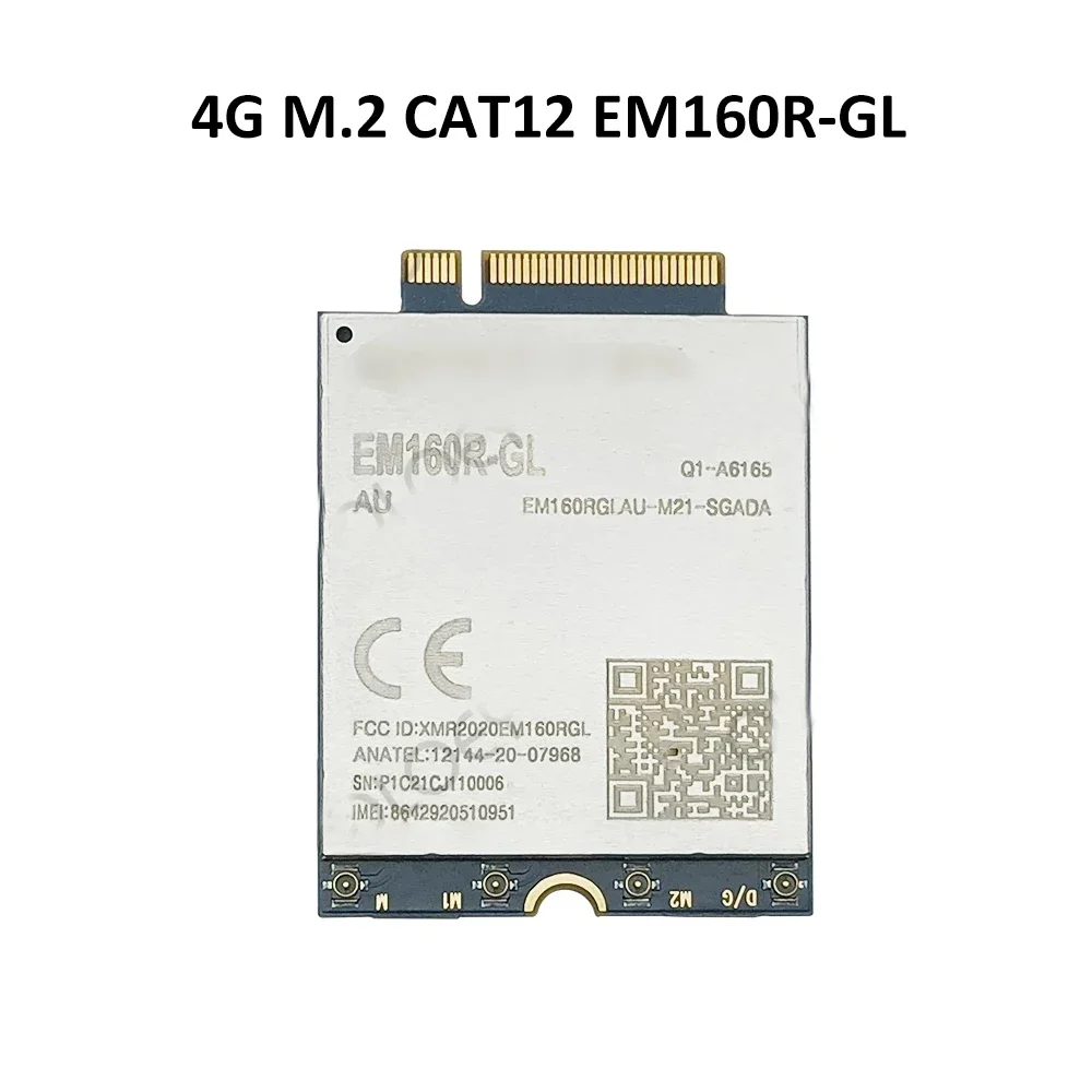 Cioswi EM160R-GL EM12-G CAT12 LTE-A M.2 Modem Quectel Global 4G Module for Wireless Router 600Mbps Downlink EM12GPA-512-SGAD