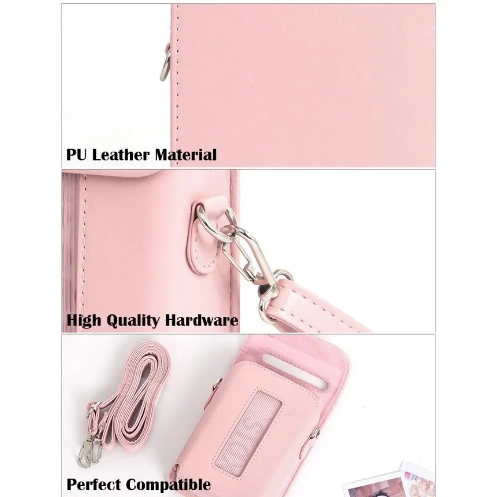 حقيبة حمل مضادة للصدمات حقيبة التخزين بولي Retro جلدية مقاومة للغبار ومضادة للسقوط لملحقات الطابعة Fujifilm Instax Mini Link 3