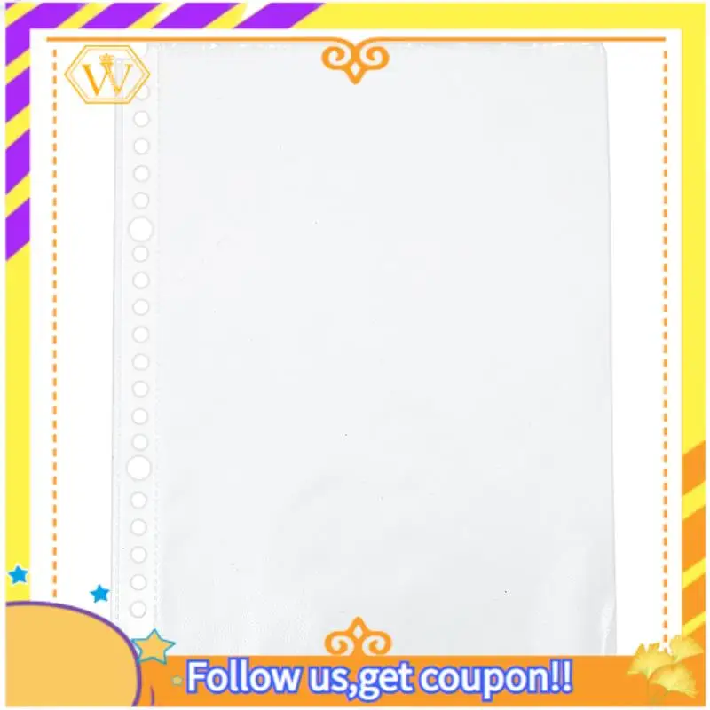 

Latest-Pack Of 200 A5 Clear Punched Pockets - Plastic Poly Folders