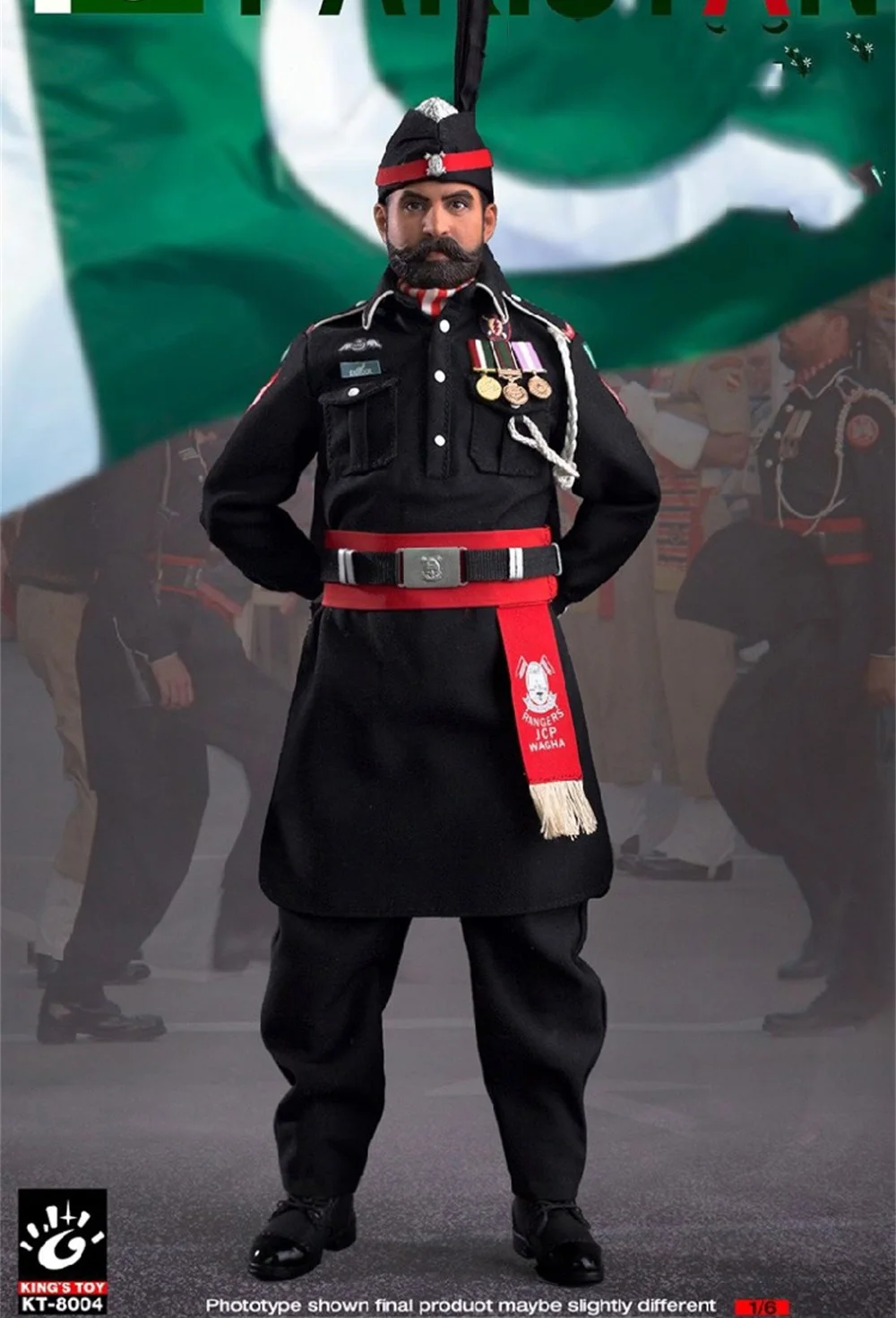 

KINGS TOY KT-8004 1/6 Male Soldier Pakistan Guard Warrior Model Full Set 12'' Action Figure In Stock For Fans Collection