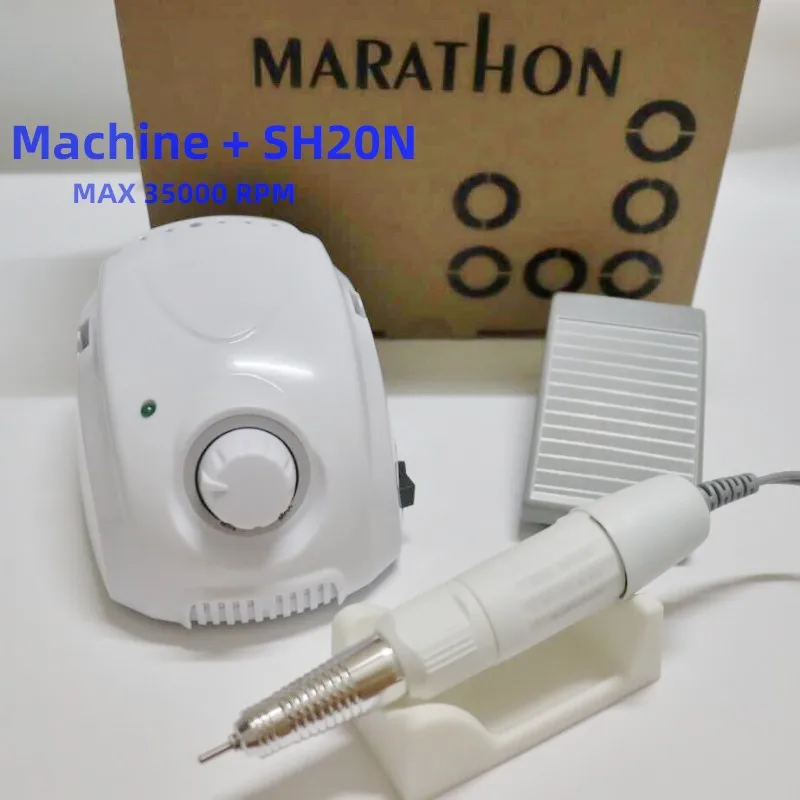 

Strong 210 Manicure Machine MARATHON Champion 65W Micromotor 35000RPM H20N Handpiece Electric Nail Drills Nail Art Equipment