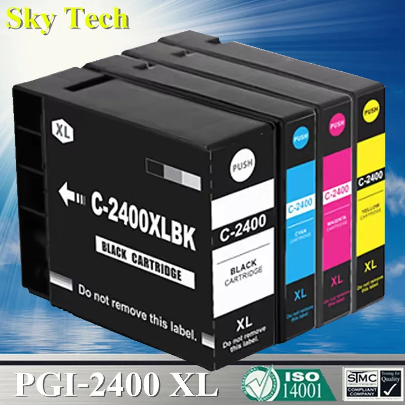 Sky Compatible Ink Cartridge PGI2400 PGI-2400 XL For Canon MAXIFY IB4040 IB4140 MB5040 MB5140 MB5340 MB5440 etc Printer