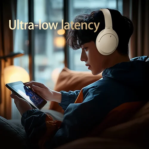 Imagen 2 del producto Auriculares Acer Auriculares inalámbricos Seguimiento de cabeza Audio espacial 3D -42dB ANC Bluetooth 5.4 Auriculares HIFI ENC HD Micrófono Baja latencia
