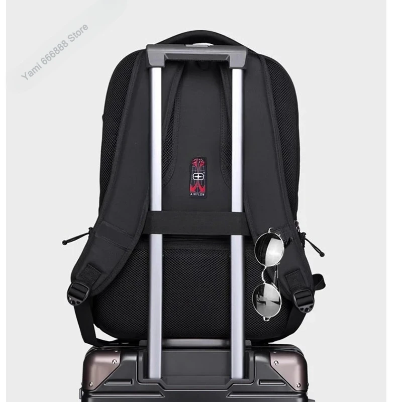 حقيبة ظهر بسكين الرقيب السويسري، حقيبة سفر ترفيهية ذات سعة كبيرة، 18 حقيبة كمبيوتر محمول، حقيبة مقاومة للماء للرجال #6