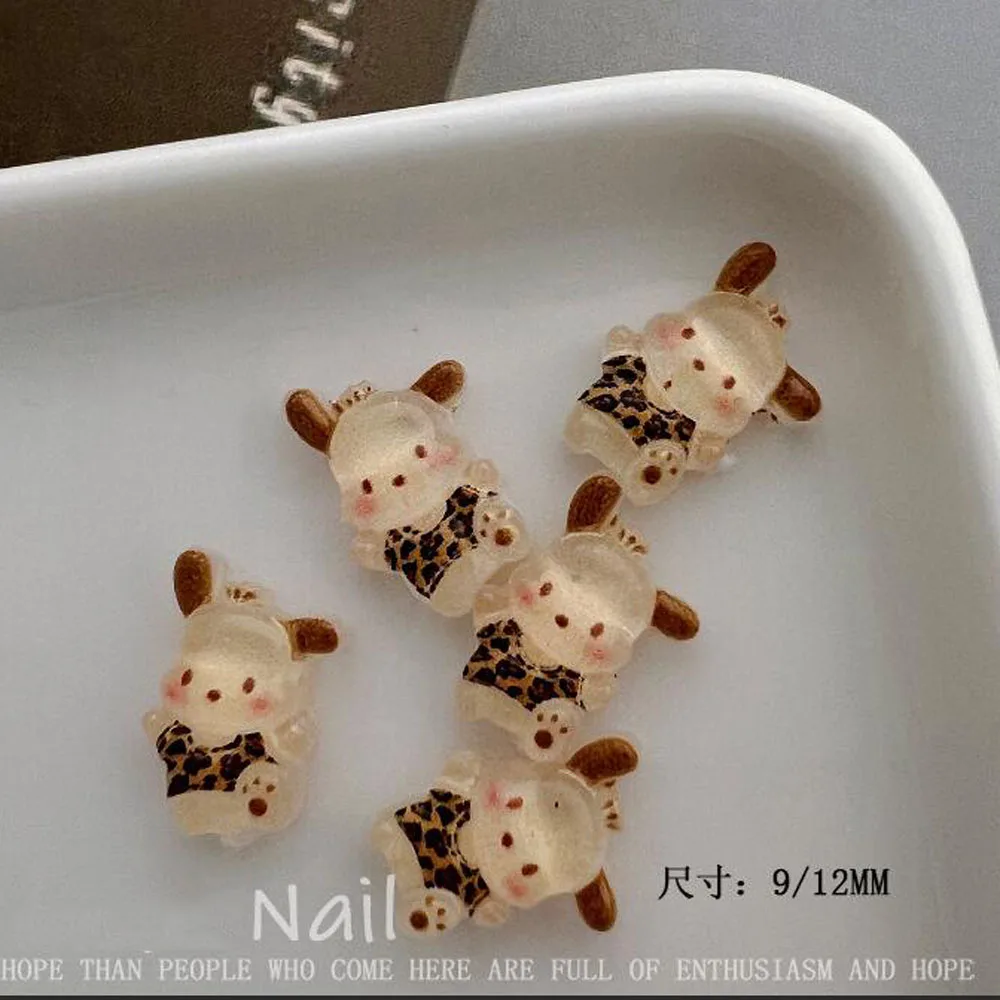 50個入り 漫画メロディー クロミ柄 ネイルジュエリー マイラード レオパード柄 ハローキティ ネイルチャーム 可愛いミニ樹脂製 マニキュア飾り