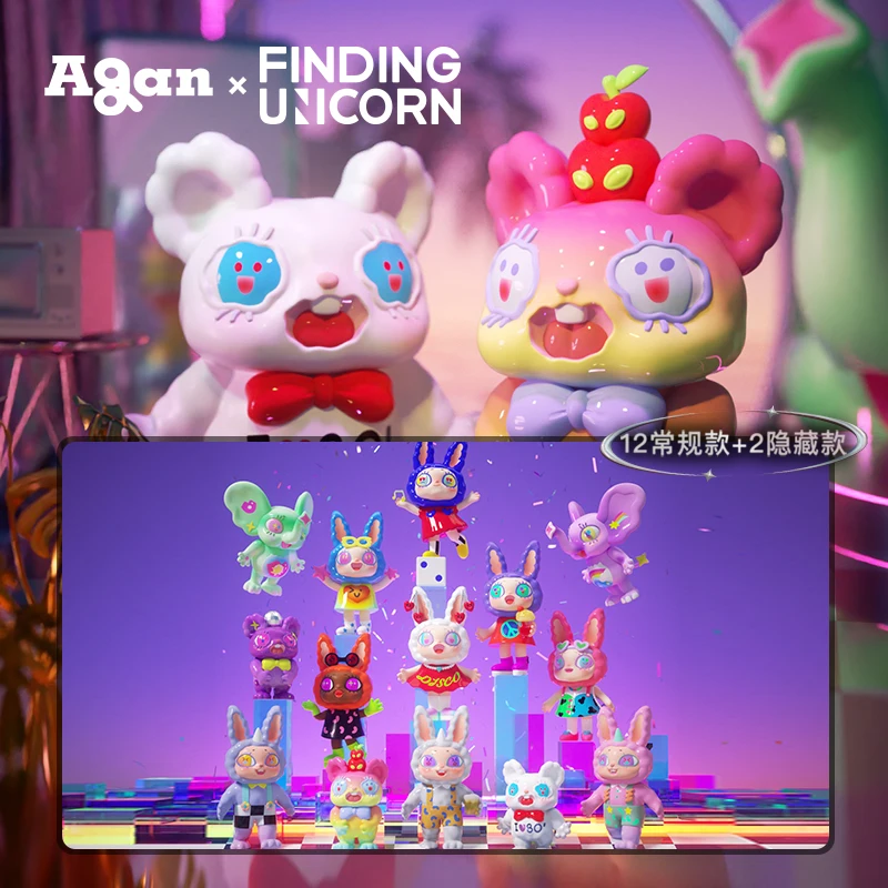 Neue Agan Elektronische Musik Party Serie Anime Action Figure Erraten Tasche Ornament Figuren Wohnkultur Desktop Puppe Modell Mädchen Geschenk