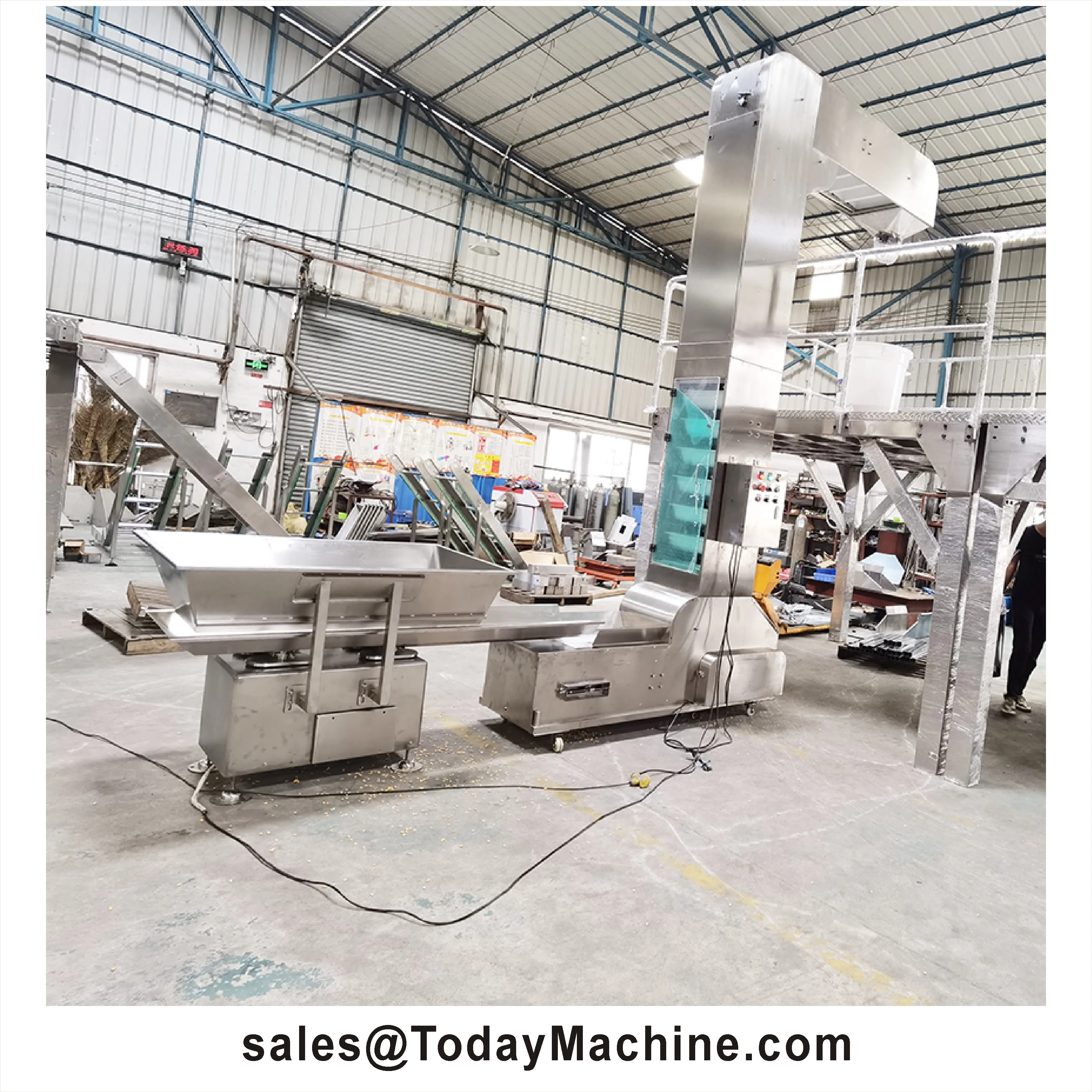 Z-shaped Bucket Conveyor Touch Switch Washdown Slow Type Food Grade Nuts Conveyor Grain Z Type Bucket Elevators for Carrot Seeds
