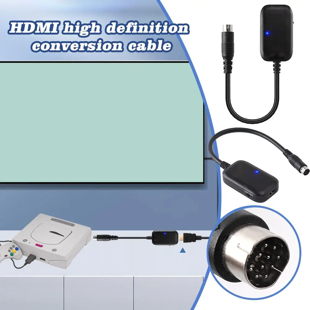 For Saturn For HDMI Compatible Converter Cable High Definition Converter Cable For Saturn Game HD 720P/1080P S5Z1