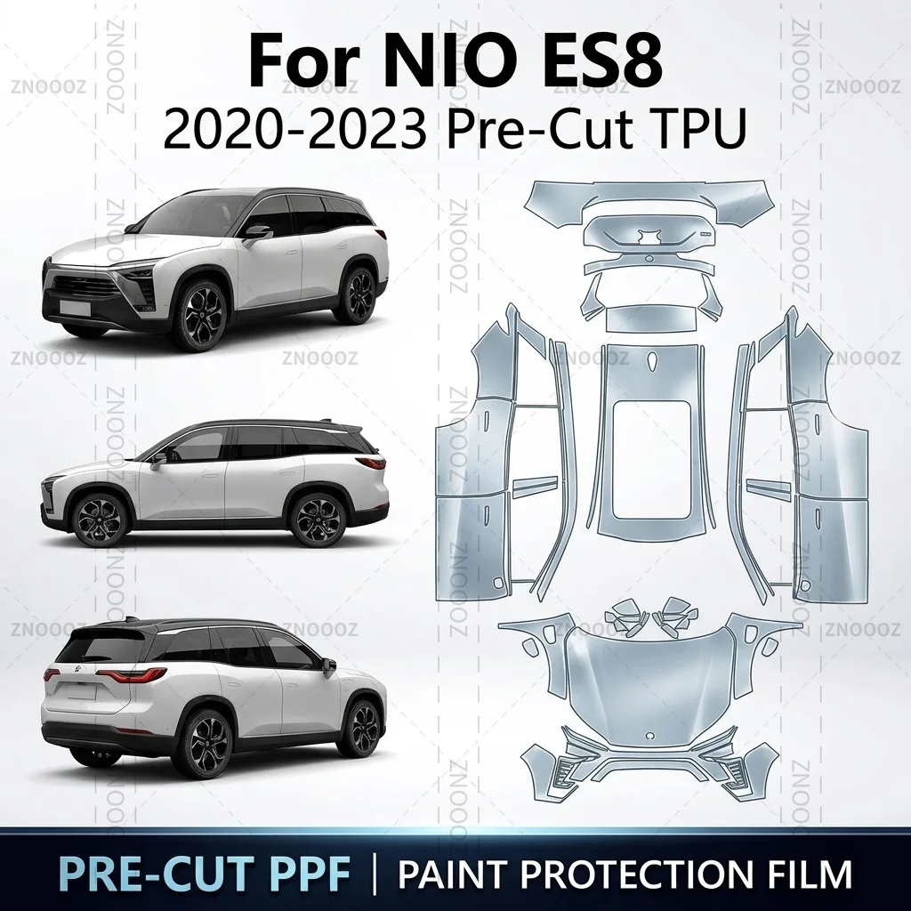 For NIO ES8 2020-2023 Pre-Cut TPU PPF Paint Protection Film Self Healing Full Vehicle Glossy Clear Matte Black Anti Yellowing