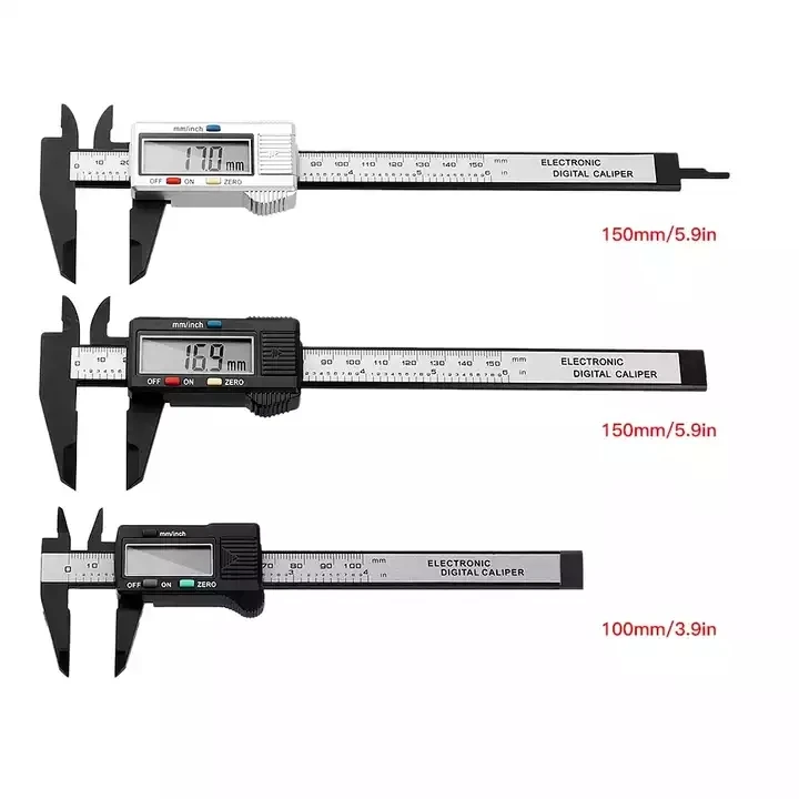 

Digital Caliper 6 inch Electronic Vernier Caliper 100mm Calliper Micrometer Digital Ruler Measuring Tool 150mm 0.1mm