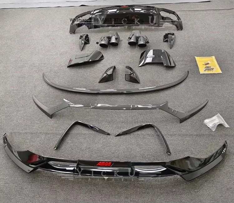 

forAudi Q5L Bumper Body Kits Carbon Fiber Front Lip Side Skirts Rear Diffuser Spoiler Perfectly Fit Upgrade Style New