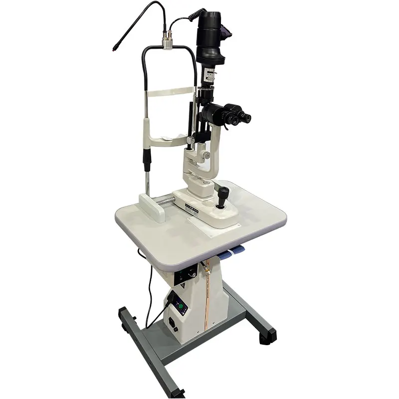 

BL-66B Eye Hospital Upper Light Source Slit Lamp Microscope 16 times eyepiece with lifting platform.