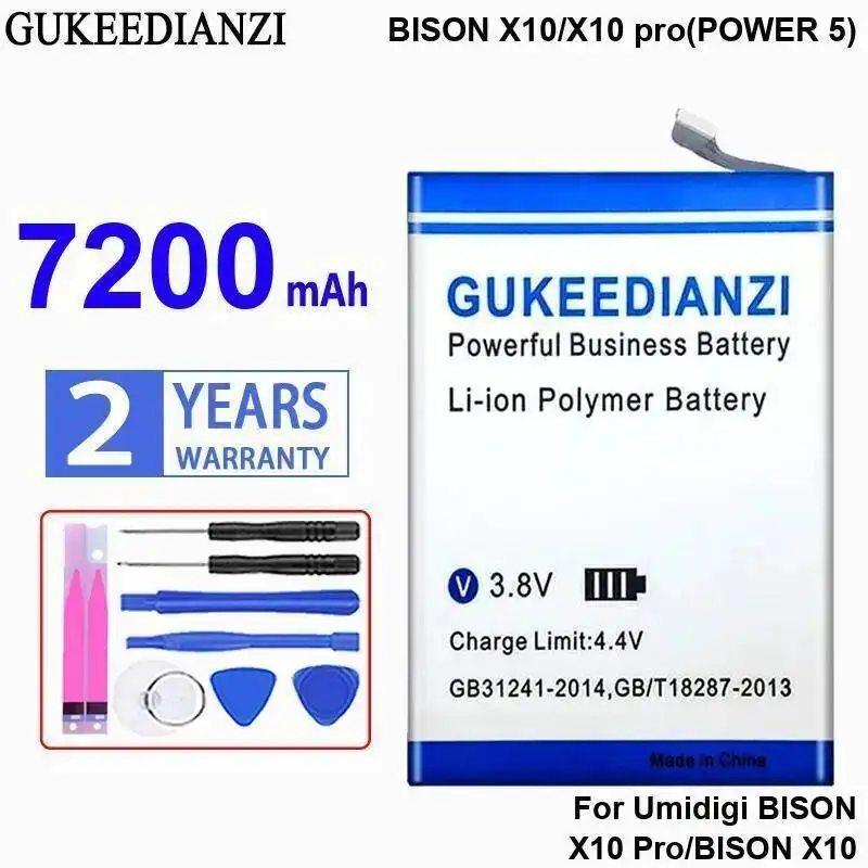 

Mobile Phone Battery For Umidigi Umi Bison X10 Pro Power 5 Reliable Supply 7200Mah