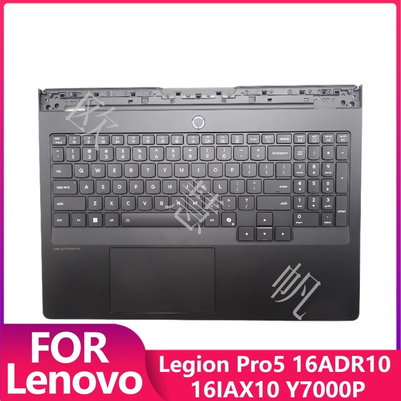 

M New Original for Lenovo Legion Pro5 16ADR10 16IAX10 Y7000P 2025 Laptop Palmrest Upper Cover with RGB US Backlight Keyboard