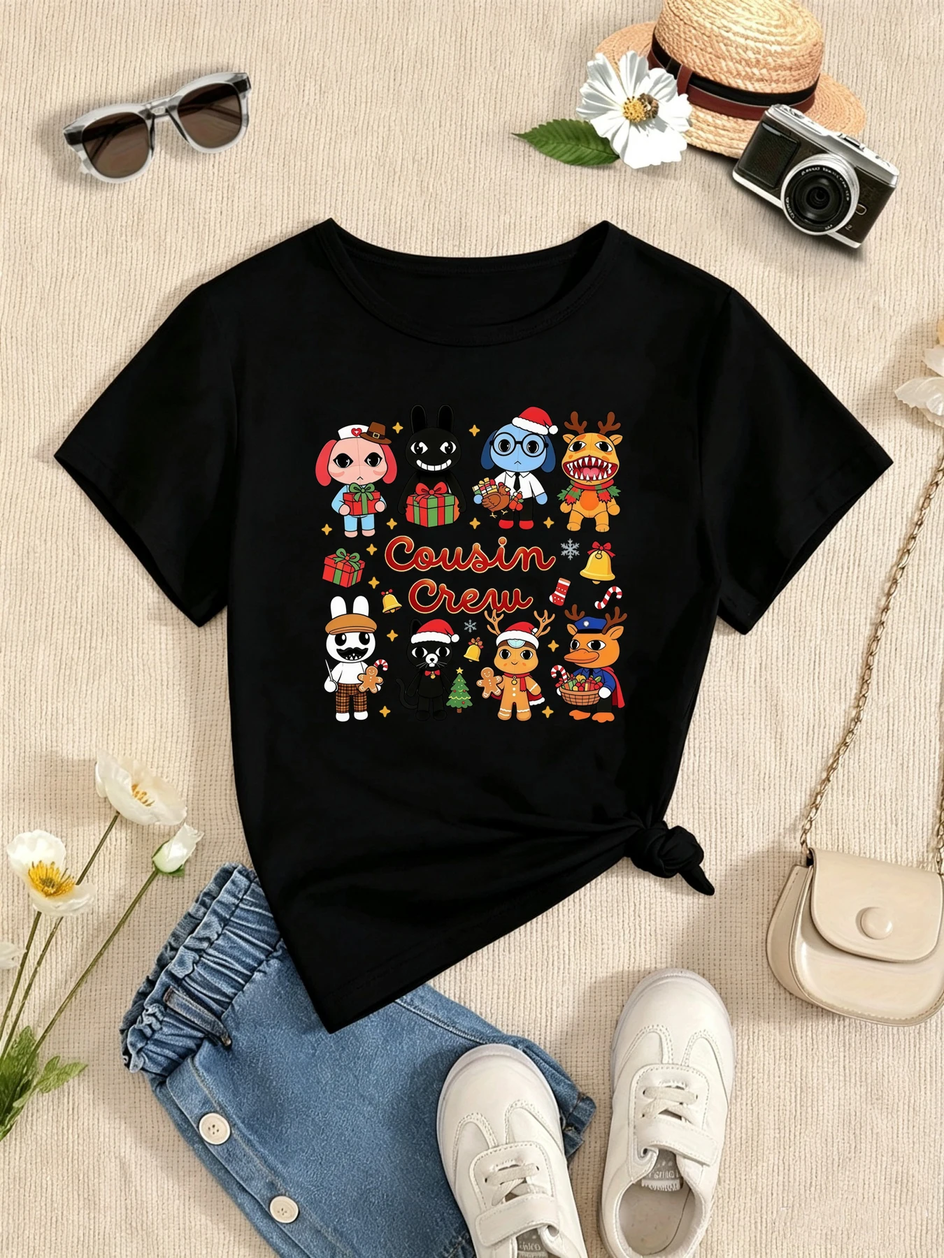 Thanksgiving Cousin Crew Animal Doctor Printed T Shirt Girls/Boys Funny Thanksgiving Gift T-Shirt Kawaii Kids Clothes