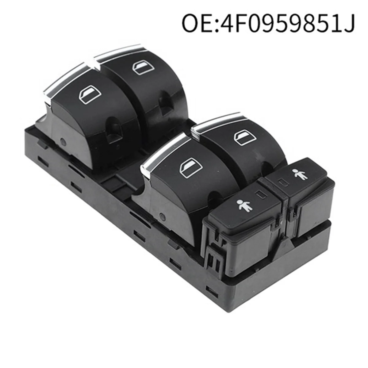 Car Power Window Switch Electric Control Window Lifter Button for Audi A6 S6 Q7 A3 S3 RS6 4F0959851J