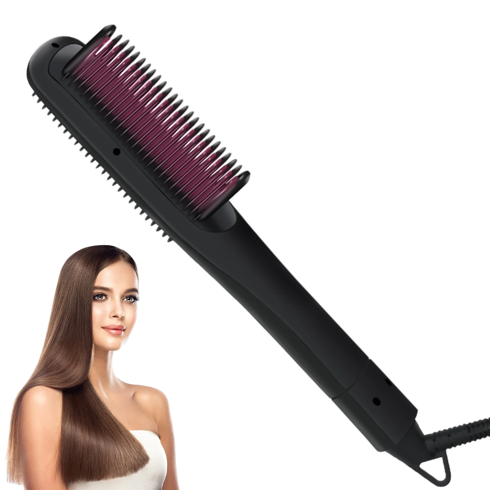 

Professional Hair Curler Straightener Brush Gentle Hair Care Curling Iron Heating Comb for Women and Men Hair Salon styling