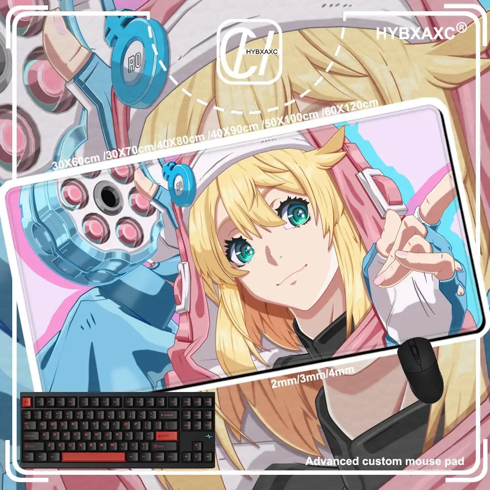 Game Guilty Gear Bridget Mousepad Gaming Mouse pad Gamer Pc Accessories Deskmat Keyboard Mat Desk Protector Mause Pads