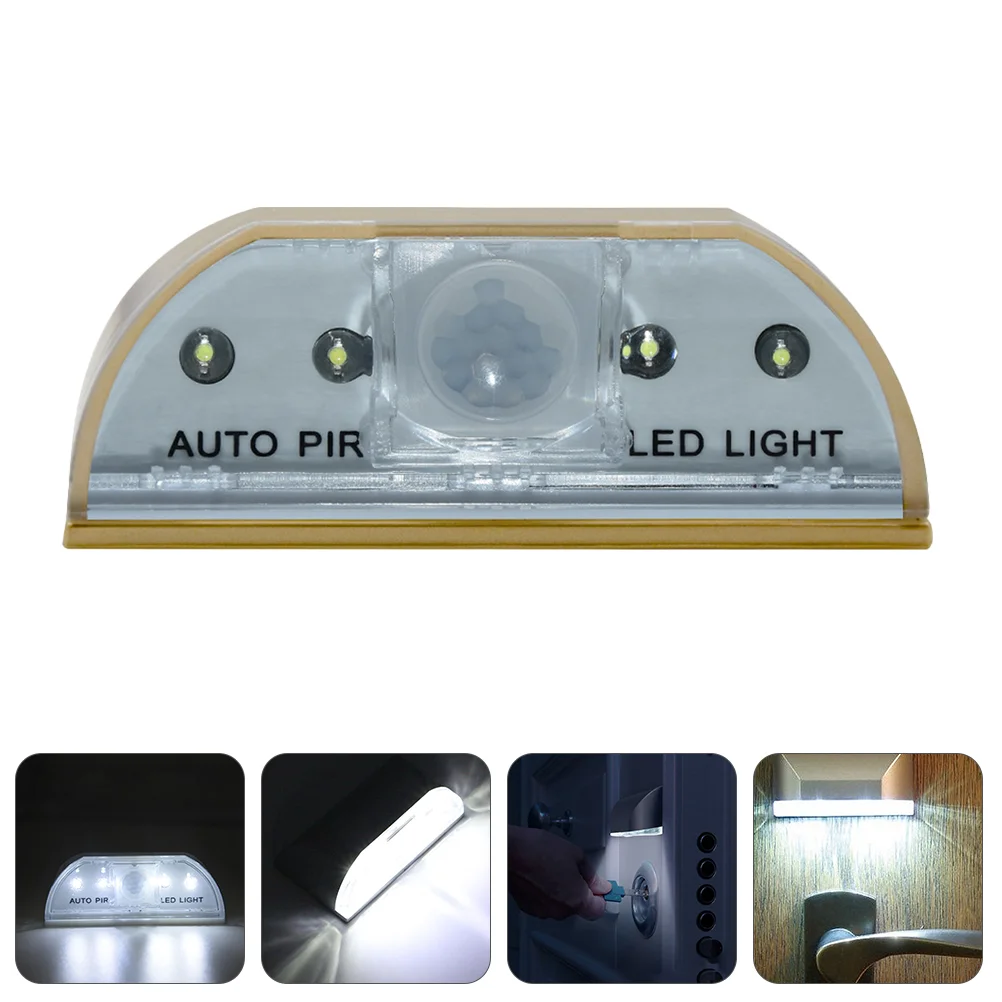 

Door Lock Sensor Light LED Motion Lamp Night for Stairway Household Abs PIR Keyhole