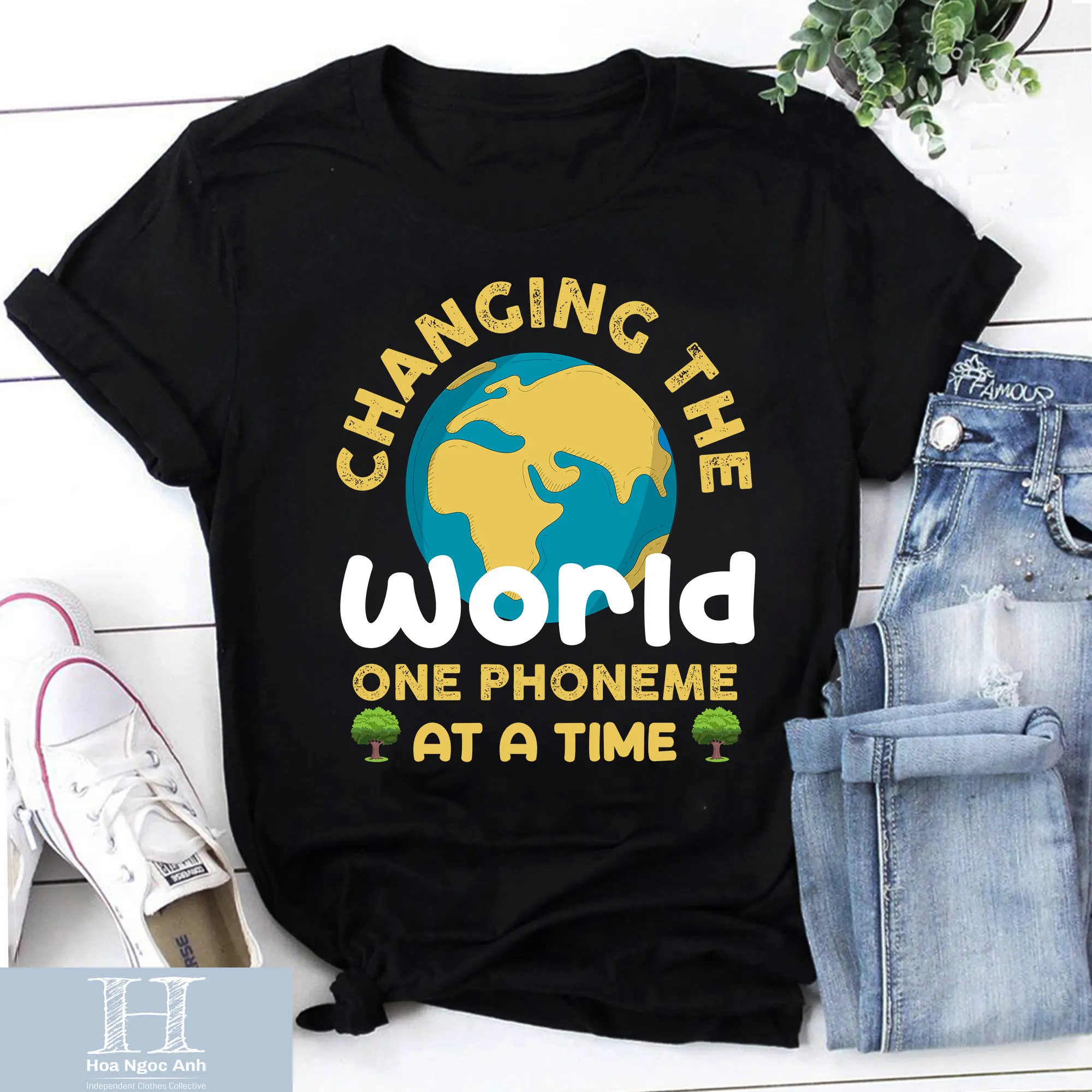 Changing The World One Phoneme At A Time Science Of Reading T Shirt Dyslexia Specialist Teaching Teacher