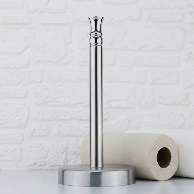 Stainless Steel Vertical Toilet Paper Roll Holder Fresh-Keeping Bag Storage Rack Kitchen Hardware fittings toilet paper holder