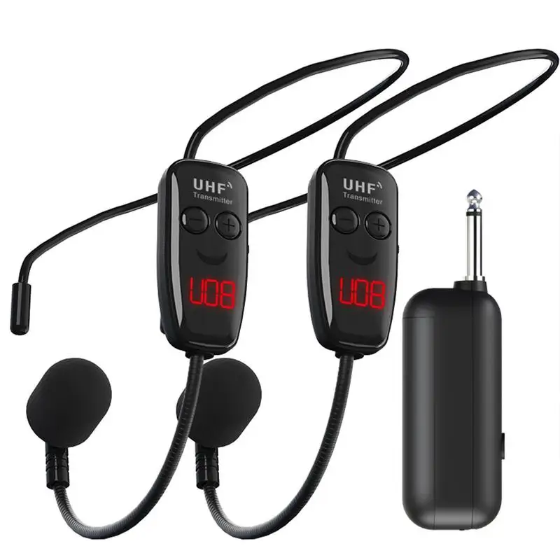 Head-wear UHF Wireless Microphone Headset Rechargeable Head-wear Wireless Microphone For Voice Amplifying In Conference Teaching