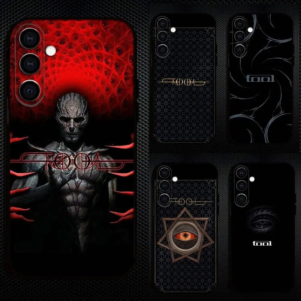 

T-Tool Schism Band Phone Case For Samsung Galaxy A73,A72,A71,A70,A53,A52,A51,Others Soft Black Cover