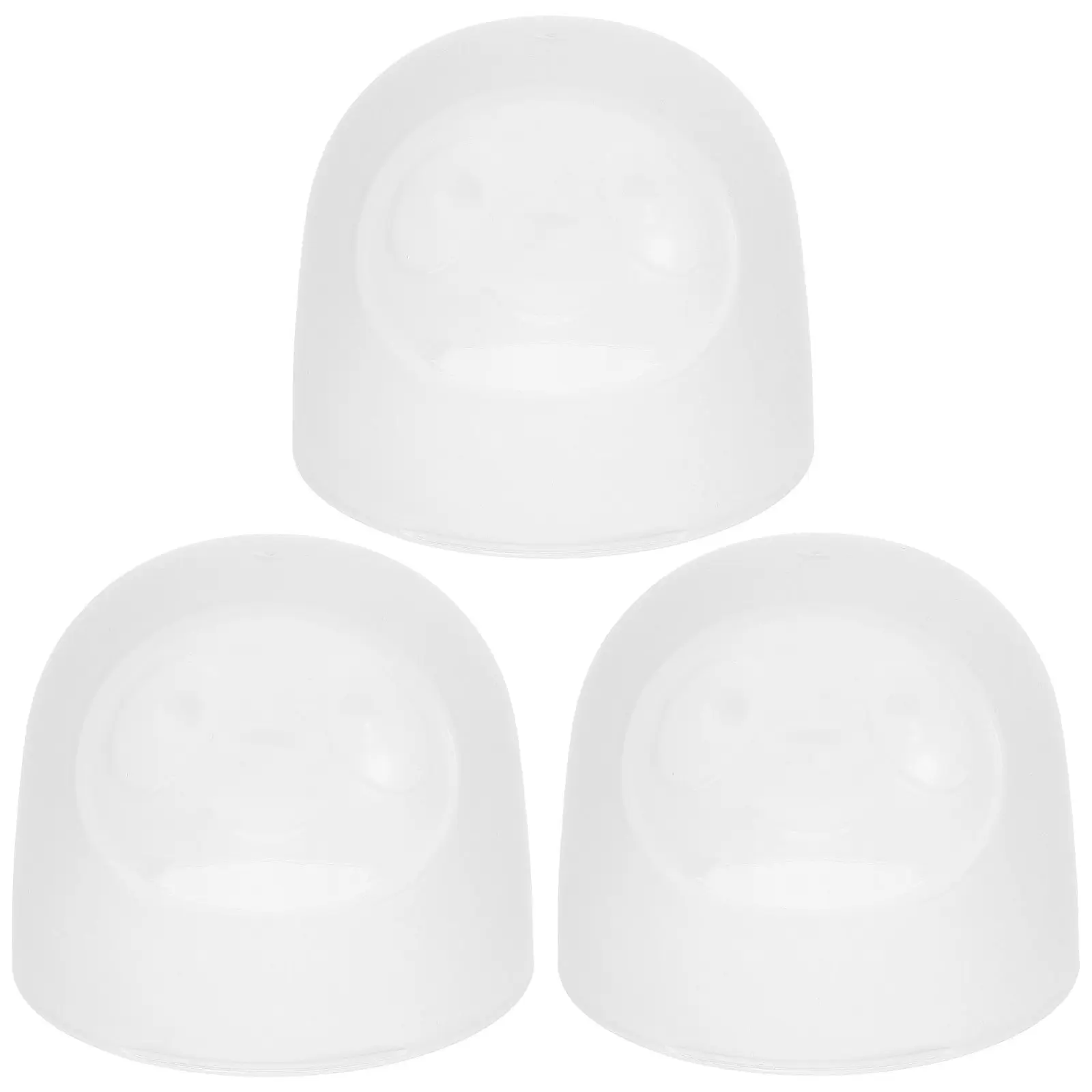 3Pcs Baby Bottle Caps Replacement Set Wide Neck Leak-Proof Dust Cover Lids for Feeding Bottles Reusable Plastic Milk Bottle Caps
