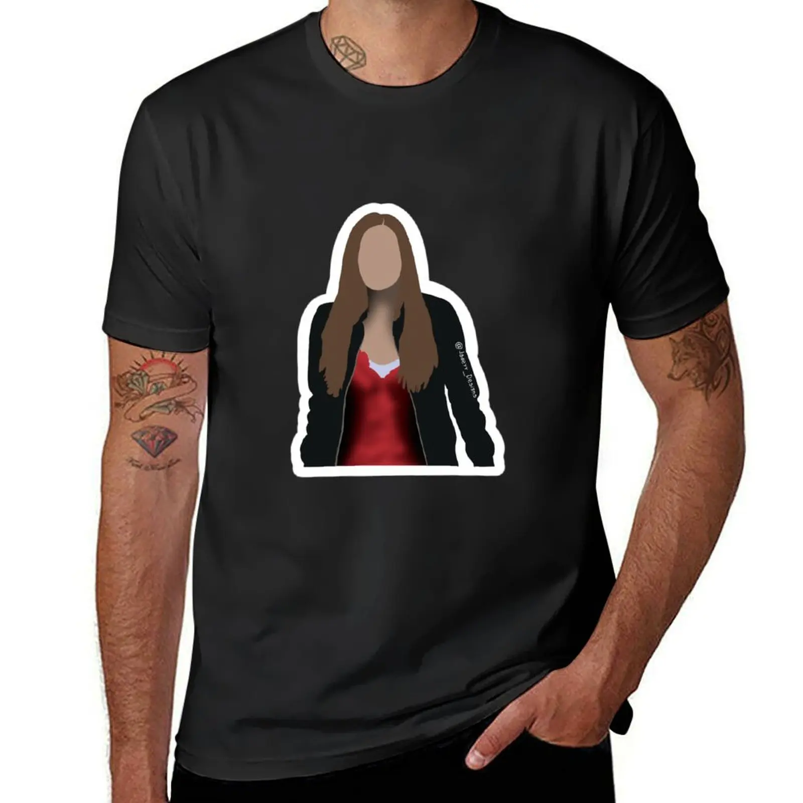 Elena Gilbert T-Shirt quick-drying cute tops oversized Men's clothing