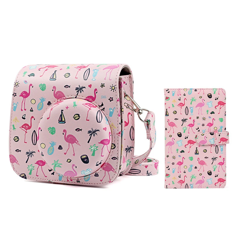 Fujifilm Instax Mini 12 11 Aksesori Kamera Cat Minyak Artis Kulit PU Tas Bahu Kamera Instan Kantong Casing Penutup Pelindung