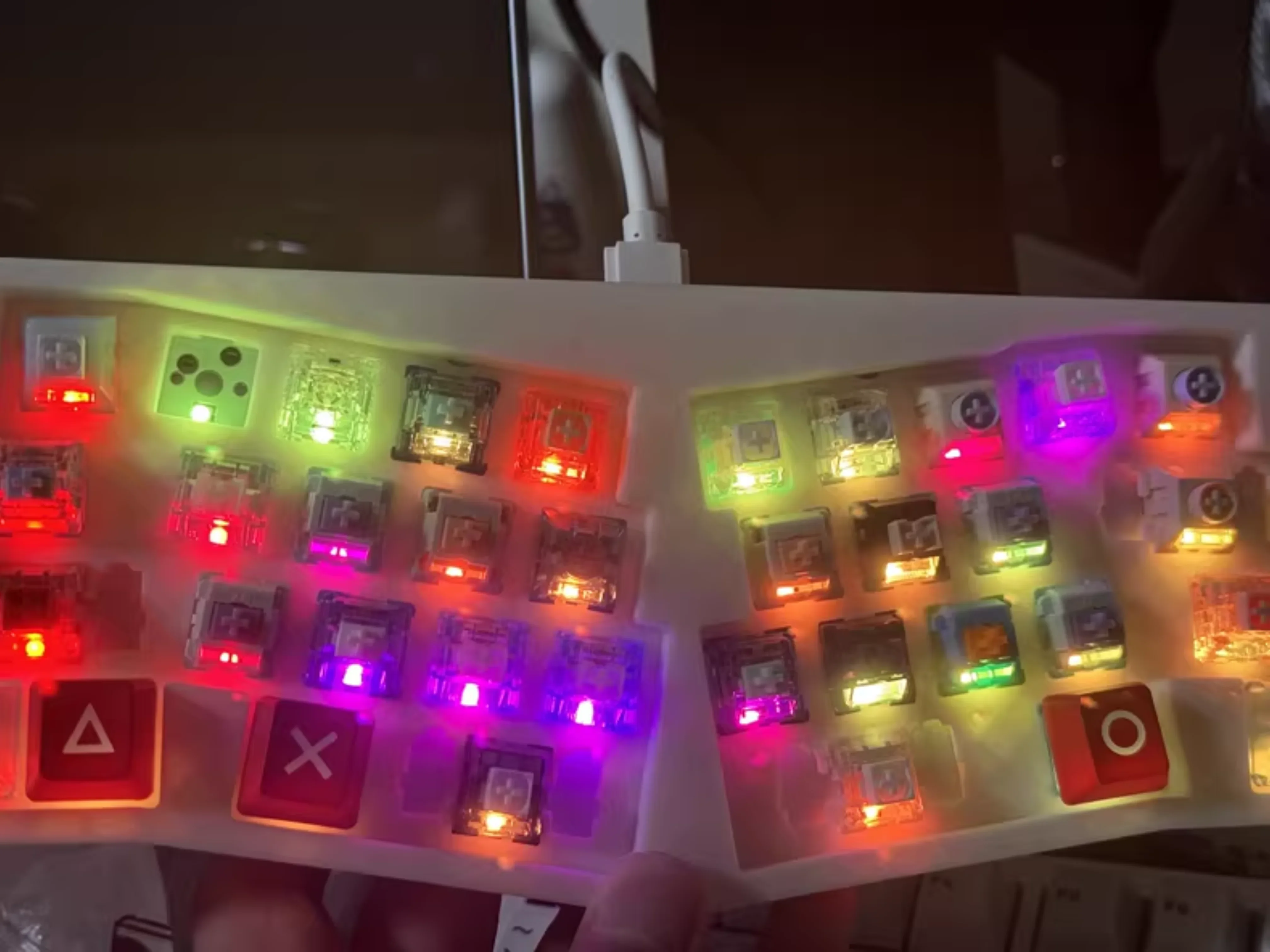 Alice36 Mini Wired Single-mode RGB Keyboard Kit, Custom, QMK, Firmware, VIAL, Mecânica, Gaming Acessórios