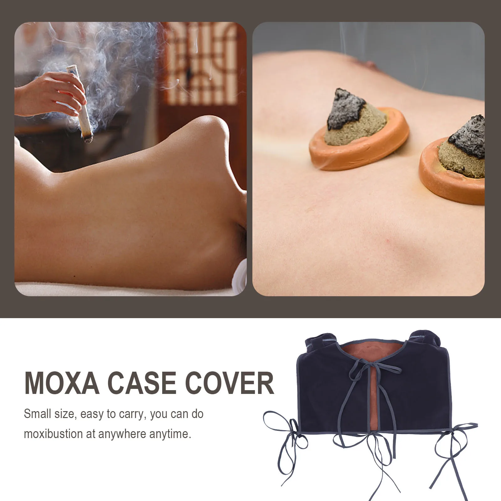 

1Pcs Moxibustion Box Cloth Cover Durable Soft Fabric Protective Moxa Case Cover Lightweight Portable Moxibustion Tool