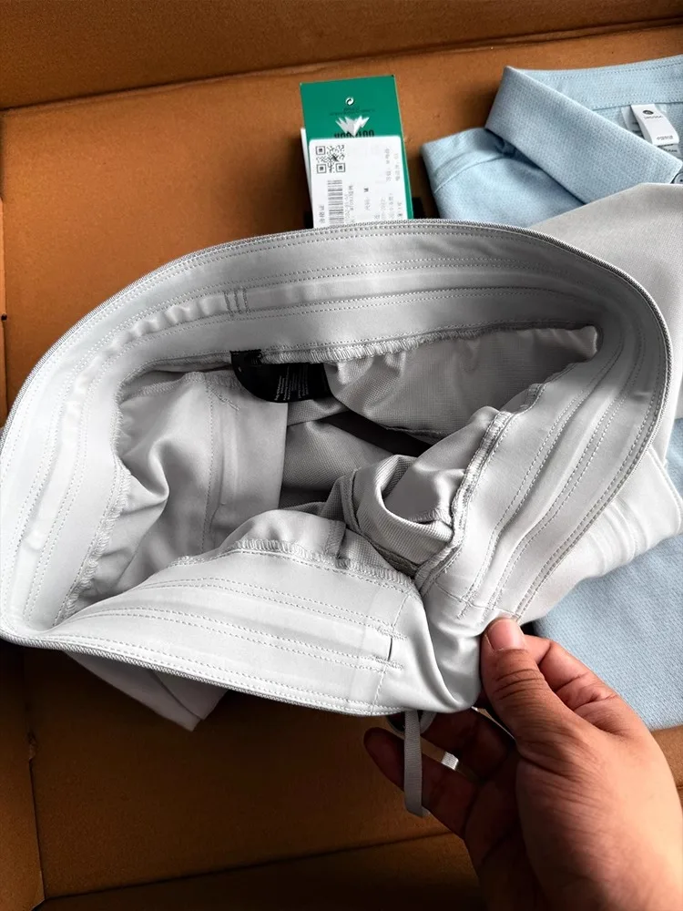 American Sle Qui Dry Fitn ort Sport orts Pria Musim Panas Tipis Es Sutra Bernapas CleanFit Longgar Tabung Lurus Lima orts