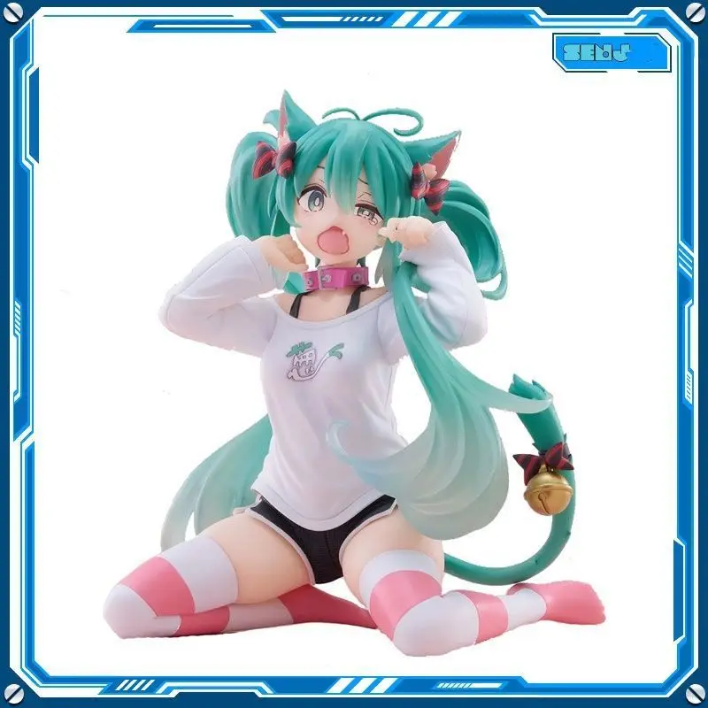 

11CM Anime Hatsune Miku X Cinnamoroll Figure Anime Peripheral Collectible Models Decorative Decorations Children Kawaii Gift