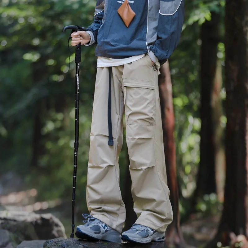 

Korean Outdoor Pants Men Waterproof Spring Summer Lightweight Climbing Mountain Hiking Pants Men Breathable Thin Cargo Pants