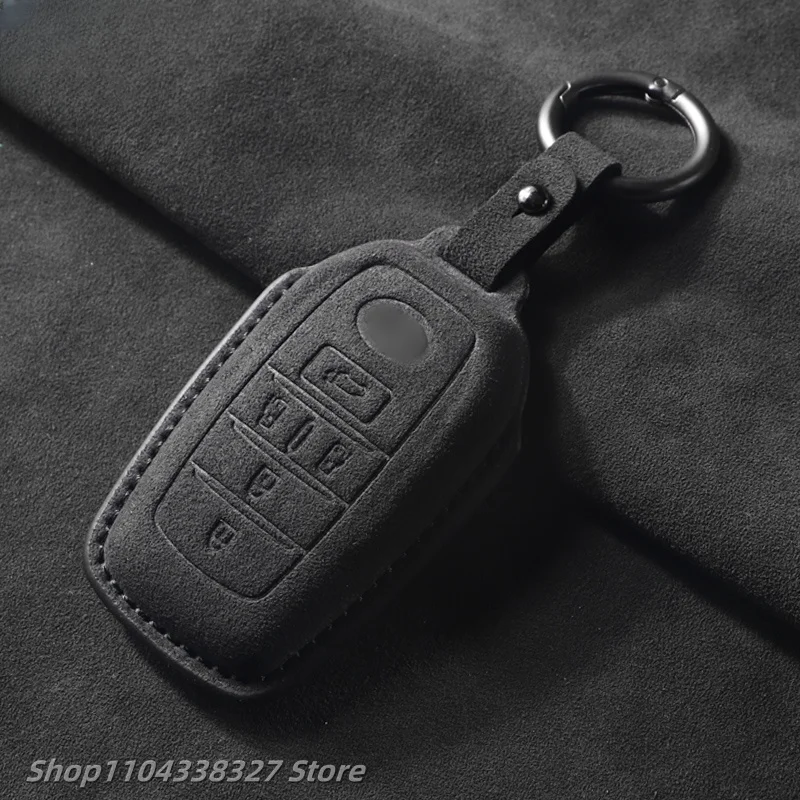 Suitable for Toyota Key Bag Sena Senna Alpha Wilfa Grevia Car Interior Modification Suede Full Wrap Key Fob