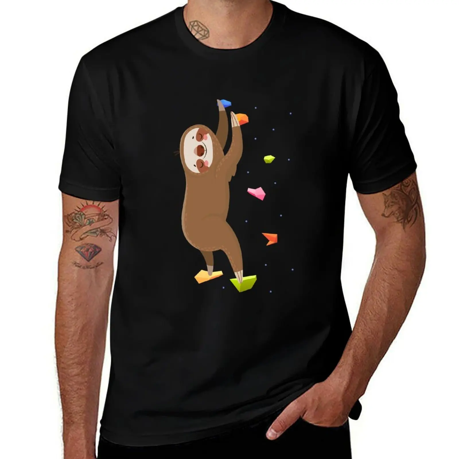 

who like to climb. In the rainforest, the sloths are the best climbers and they quickly climb a climbing wall. T-Shirt