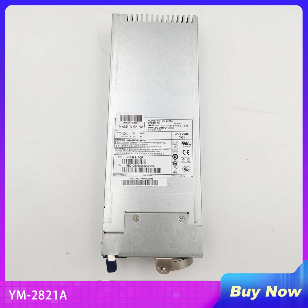 Server Power Supply For YM-2821A 820W MAX Fully Tested